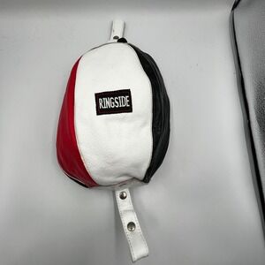 Ringside Speed Bag DEB 9" Leather Tri Color Red White Black Training Workout EUC